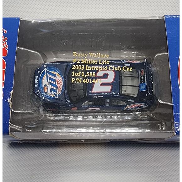 NASCAR Rusty Wallace/ Miller Lite Racing 1:64 Scale stock car - Picture 3 of 5
